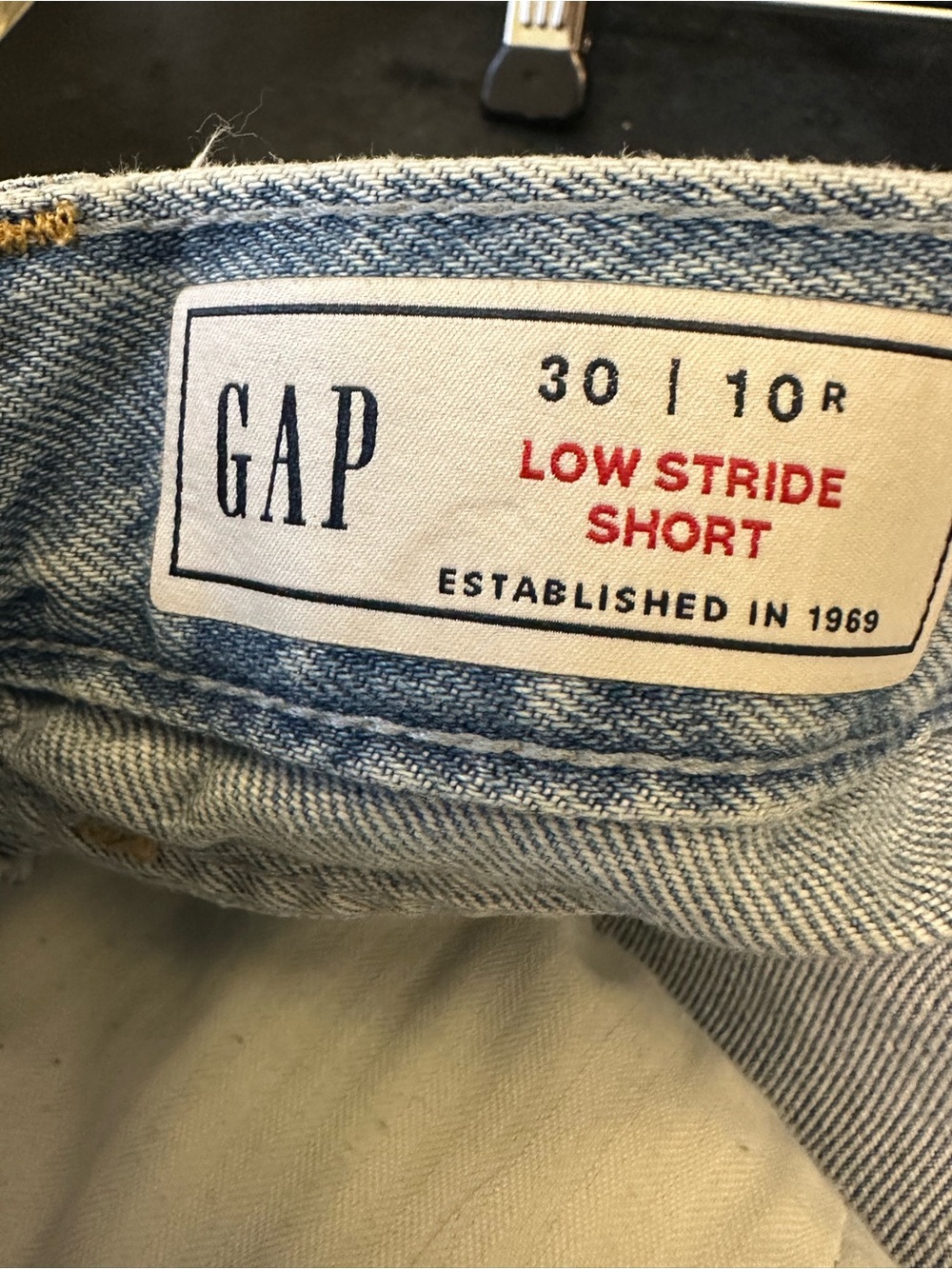 GAP Low Stride Distressed Denim Shorts - Picture 4 of 6